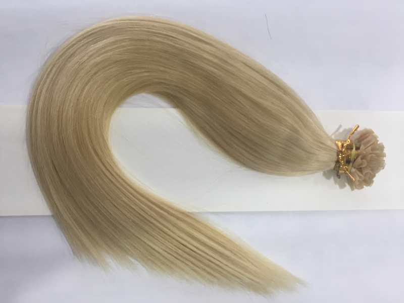 #613 blonde human hair extensions factory price u tip hair extension YL177